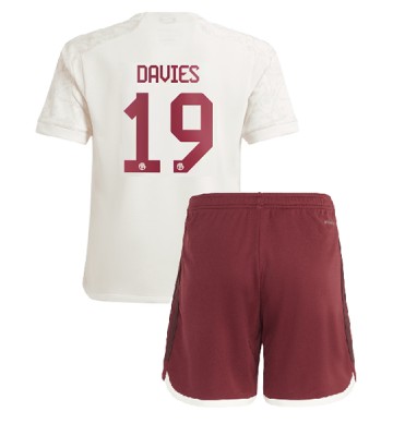 Bayern Munich Alphonso Davies #19 Replika Babytøj Tredje sæt Børn 2023-24 Kortærmet (+ Korte bukser)